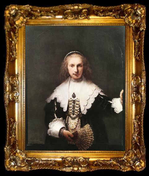 framed  REMBRANDT Harmenszoon van Rijn Agatha Bas, ta009-2